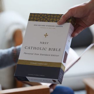 NRSV Catholic Edition Large Print Bible Photo